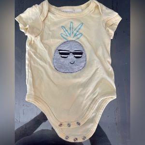 3-6 month fresh impression onesie with pineapple